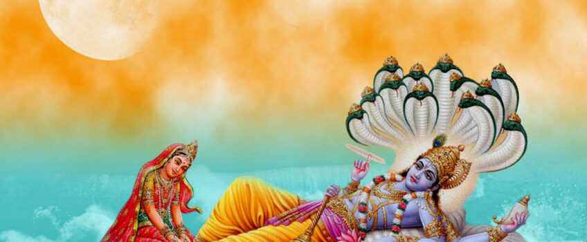 Goddess Laxmi and Lord Vishnu